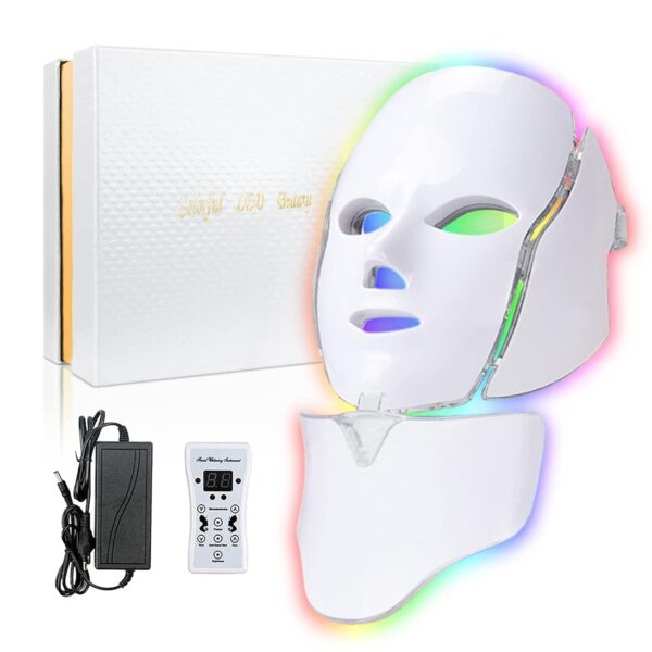 Red Light Therapy for Face, Led Face Mask Light Therapy, 7-1 Colors LED Facial Skin Care Mask