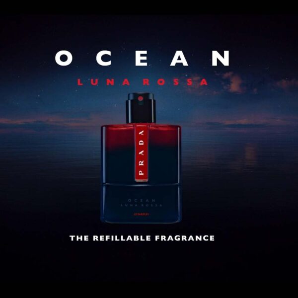 Prada Luna Rossa Ocean Le Parfum Refillable Spray for Men, 1.6 Ounce - Image 2