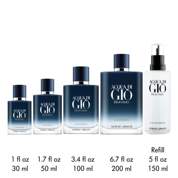 Armani Beauty - Acqua di Giò Profondo - Eau de Parfum - Cologne for Men - Fresh & Aromatic Men’s Fragrance - Mandarin, Lavender, Cedarwood Notes - Image 6