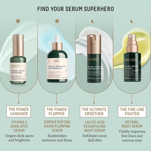 BIOSSANCE Squalane + Copper Peptide Rapid Plumping Serum - Image 6