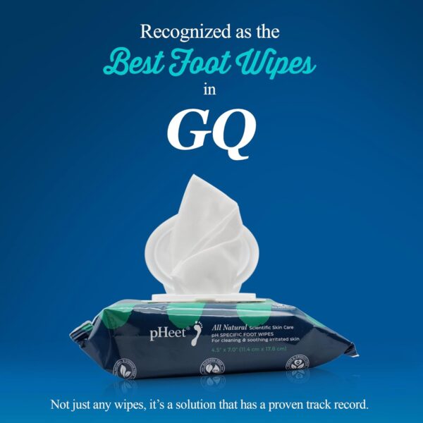 Foot Wipes All-Natural Antifungal & Antibacterial Formula, Cleanses, Moisturizes, Prevents & Kills Athletes Foot, Toenail & Foot Fungus, Odor & Improves Dry, Cracked, Flaky & Diabetic Skin 72ct - Image 2