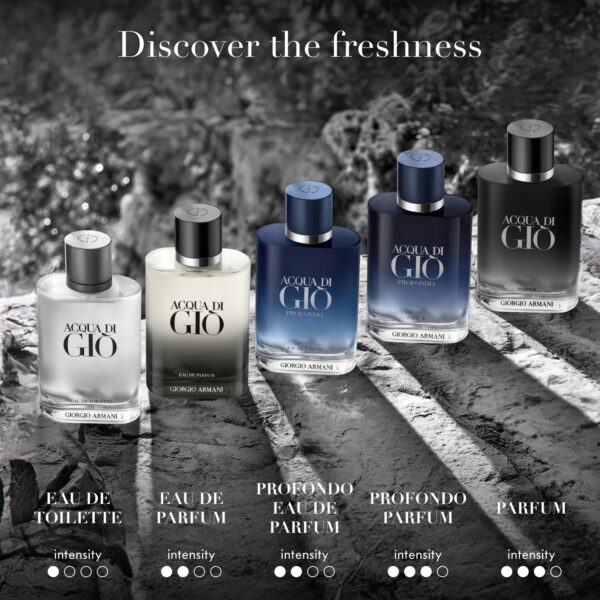 Armani Beauty - Acqua di Giò Profondo - Eau de Parfum - Cologne for Men - Fresh & Aromatic Men’s Fragrance - Mandarin, Lavender, Cedarwood Notes - Image 4