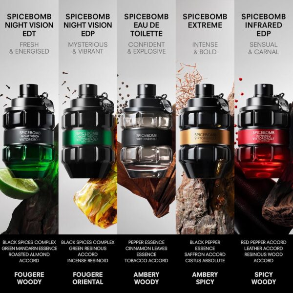 Viktor&Rolf - Spicebomb Extreme Eau de Parfum - Woody & Spicy - Cologne for Men - With Notes of Amber & Vanilla - Image 4