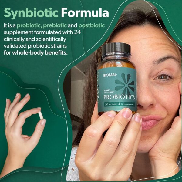 Bioma Probiotics - Digestive Health Probiotic - Gut Support for Men & Women with Xylooligosaccharides, Tributyrin & Bifidobacterium - Vegan & Gluten Free - 180 Delayed-Release Capsules (90-Day Supply) - Image 5