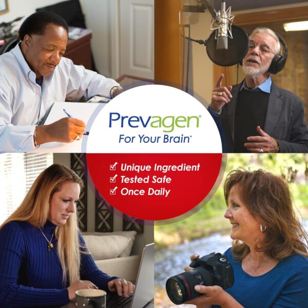 Prevagen Extra Strength 20mg, 60 Capsules |1 Pack| with Apoaequorin & Vitamin D with Attractive and Stackable Prevagen Storage Box - Image 4