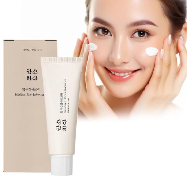 Relief Sun Organic sunscreen SPF50++++PA++++ Rice and Probiotics | Korean Skin Care Solution for All Skin Types | Nourishing Skin Protection and UV Defense - Image 4