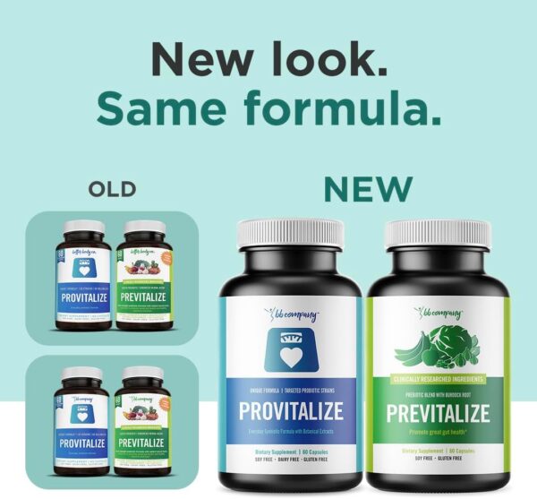 BB Company Slim Gut Bundle | Menopause Prebiotics and Probiotics for Women | Gut Vitamins for Digestive Health | Supports Joint Health & Sexy Midsection | Provitalize & Previtalize | 30 Day Supply - Image 2