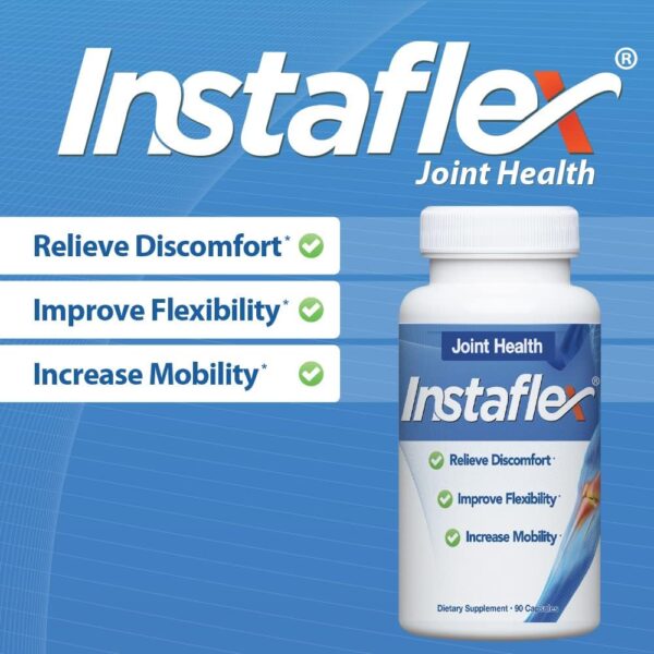 Instaflex Joint Support Supplement - Clinically Studied Joint Relief Blend of Glucosamine, MSM, White Willow, Turmeric, Ginger, Cayenne, Hyaluronic Acid - 90 Capsules - Image 2
