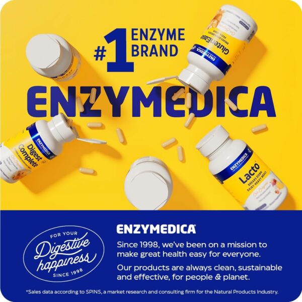 Enzymedica, Digest Spectrum, Dietary Supplement to Support Digestive Relief from Food Intolerances, Vegan, Non-GMO, 90 Capsules (45 Servings) - Image 3