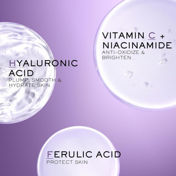 Lancôme Rénergie H.C.F. Triple Serum - Hyaluronic Acid Serum for Visible Correction of Anti Aging Signs & Dark Spots - With Vitamin C+, Niacinamide & Ferulic Acid - Image 3