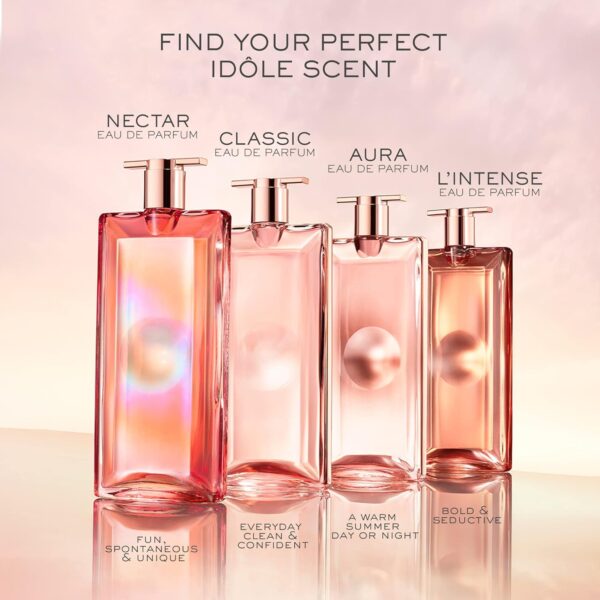 Lancôme​ Idôle Nectar Eau de Parfum - Long Lasting Fragrance with Notes of Bright Florals & Warm Vanilla - Sweet & Floral Women's Perfume - Image 4