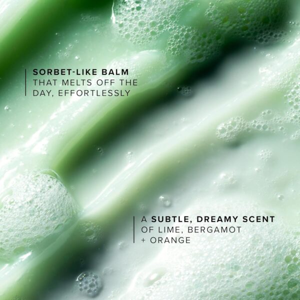 Farmacy Makeup Remover Cleansing Balm - Green Clean Waterproof Makeup Remover + Oil Based Cleanser - Gentle Exfoliating Double Cleanser - Melts From Balm to Milky Lather (100ml) - Image 2