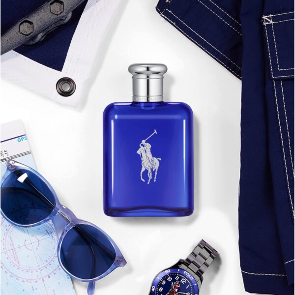 RALPH LAUREN FRAGRANCES - Polo Blue - Eau de Toilette - Men's Cologne - Aquatic & Fresh - With Citrus, Sage, and Suede - Medium Intensity - Image 3