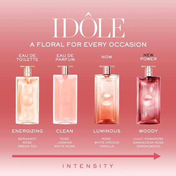Lancôme Idôle Power Eau De Parfum Intense – Long Lasting Fragrance with Notes of Fruity Pomarose and Sandalwood - Fruity and Woody Floral Women's Fragrance - Image 5