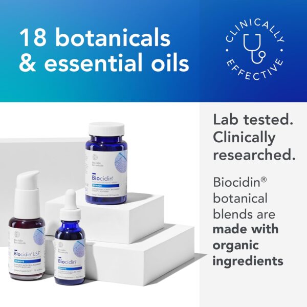 Biocidin Capsules - Biofilm Disruptor - Supports Gut Detox Cleanse, Healthy Microbial Balance, Immune Function & Gut Health - Professional-Grade Herbal Supplement with 18 Botanicals (90 Capsules) - Image 4