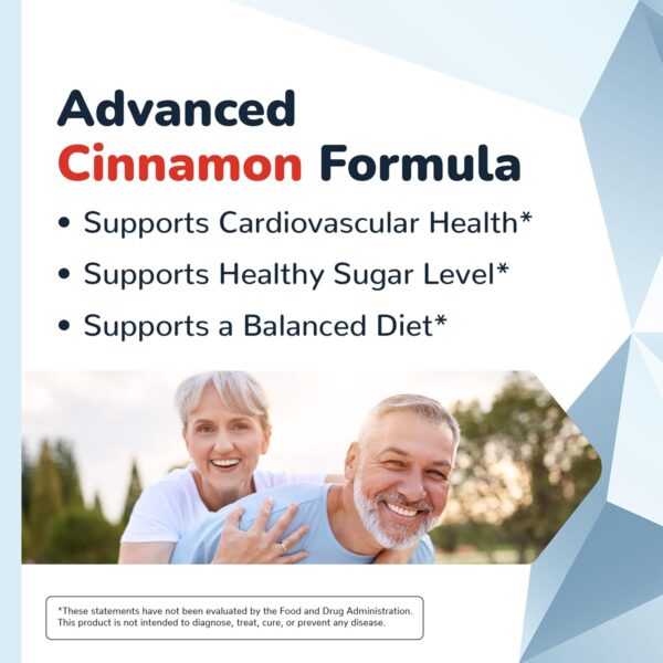 CinnaChroma Capsules - Cinnamon Supplements with 10:1 Extract, Chromium, Vanadium, Selenium, Vitamin D3 & K2 - Natural Sugar Blocker - 30 Capsules, 1 Month Supply - Image 5