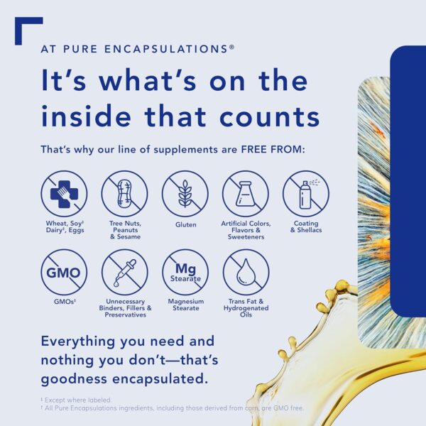 Pure Encapsulations O.N.E. Multivitamin - Once Daily Multivitamin with Antioxidant Complex Metafolin, CoQ10, and Lutein to Support Vision, Cognitive Function, and Cellular Health* - 120 Capsules - Image 4