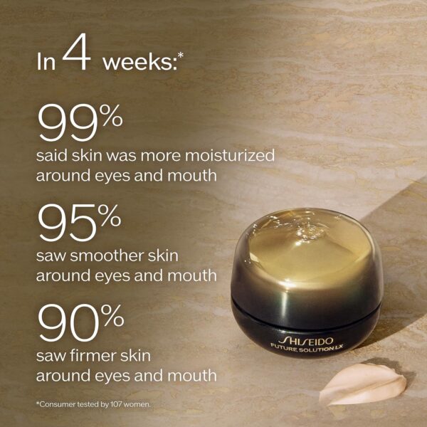 Shiseido Future Solution LX Eye and Lip Contour Regenerating Cream - 17 mL - Visibly Improves the Look of Wrinkles & Sagging Around the Eyes and Mouth - All Skin Types - Image 2