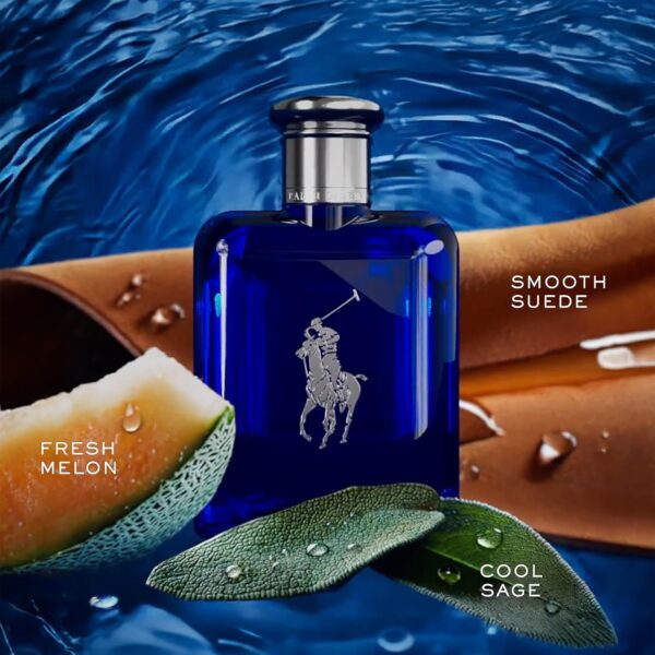RALPH LAUREN FRAGRANCES - Polo Blue - Eau de Toilette - Men's Cologne - Aquatic & Fresh - With Citrus, Sage, and Suede - Medium Intensity - Image 2