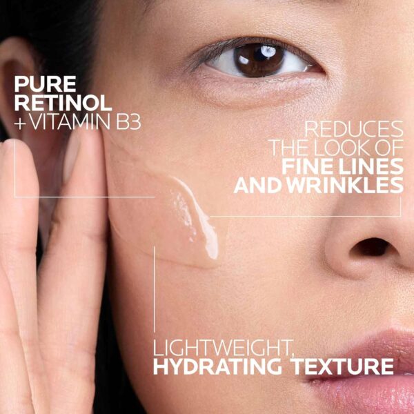 La Roche-Posay Pure Retinol Face Serum with Vitamin B3, Anti Aging Face Serum for Lines, Wrinkles & Premature Sun Damage to Resurface & Hydrate, Suitable for Sensitive Skin, 1.0 Fl. Oz - Image 2