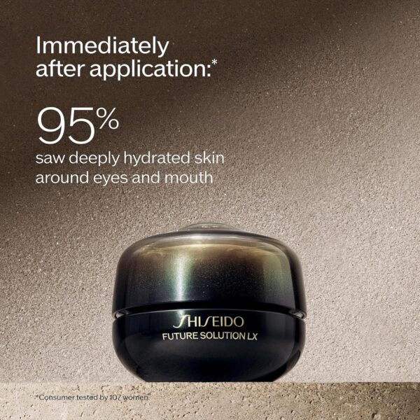 Shiseido Future Solution LX Eye and Lip Contour Regenerating Cream - 17 mL - Visibly Improves the Look of Wrinkles & Sagging Around the Eyes and Mouth - All Skin Types - Image 3