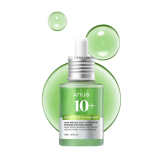 Anua Azelaic Acid 10 Hyaluron Redness Soothing Serum, Facial Serum for Sensitive skin, Hyaluronic Acid, Niacinamide, Spot Care, Natural Color, Vegan, Korean Skincare (30ml/ 1.01 fl oz.)