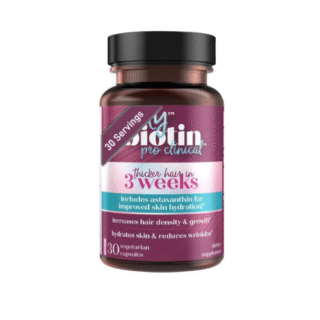 MyBiotin ProClinical w/ Astaxanthin - Purity Products - Thicker Hair Starting in just 3 Weeks - Patented Biotin Matrix - 40x More Soluble Than Ordinary Biotin - Hair, Skin & Nails - 30 Veggie Caps