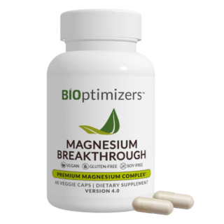 BIOptimizers Magnesium Breakthrough Supplement 4.0-7 Forms of Mg: Glycinate, Malate, Citrate, and More - Natural Support for Sleep and Cognitive Function - 60 Capsules- Calming Vitamins Complex