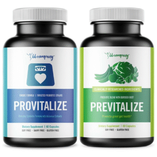 BB Company Slim Gut Bundle | Menopause Prebiotics and Probiotics for Women | Gut Vitamins for Digestive Health | Supports Joint Health & Sexy Midsection | Provitalize & Previtalize | 30 Day Supply