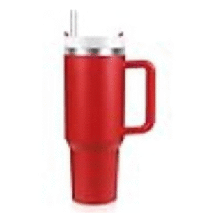 New Version 40oz Stainless Steel Vacuum Insulated Tumbler with Lid and Straw for Water, Smoothie and More, Iced Tea or Coffee (Christmas Red)
