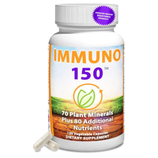 Immuno 150, Immune Support Supplement, Packed with 70 Plant Minerals, 13 Essential Vitamins and 68 Additional Nutrients-150 Vegetable Capsules- Immune Boost for All Age Groups