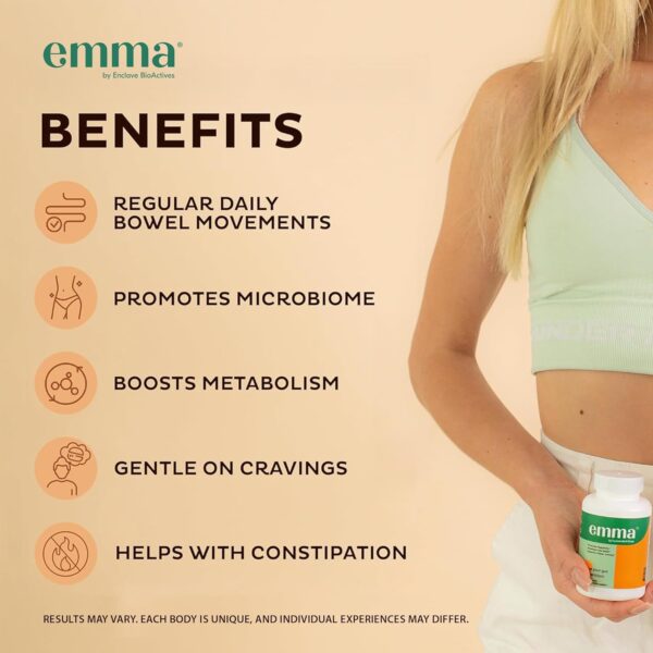 Emma Gut Health Doctors Endorsed Supplement - 60 Capsules - Relief from Gas and Bloating, Repairs Leaky Gut with Magnesium, Berberine, Vitamin D, Quercetin & More - Gut Health & Colon Cleanse Formula - Image 4