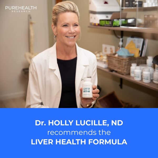 PUREHEALTH RESEARCH Liver Health – Liver Cleanse Detox & Repair with Artichoke Extract, Milk Thistle, Dandelion Root, Turmeric, Beet Root to Healthy Liver Renew with 11 Natural Nutrients, 60 Capsules - Image 4