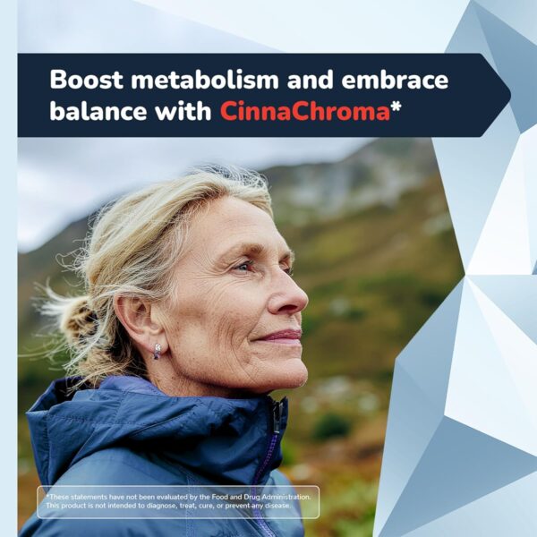 CinnaChroma Capsules - Cinnamon Supplements with 10:1 Extract, Chromium, Vanadium, Selenium, Vitamin D3 & K2 - Natural Sugar Blocker - 30 Capsules, 1 Month Supply - Image 2
