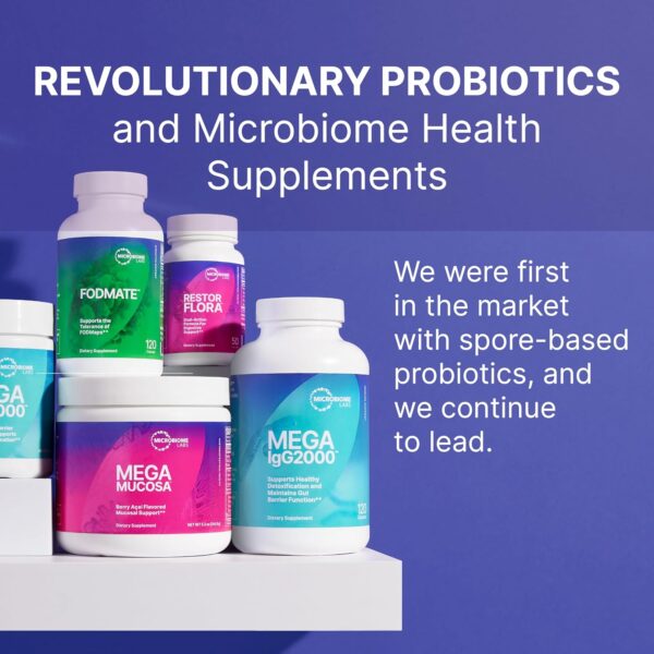 Microbiome Labs MegaSporeBiotic Probiotics for Women & Men - Spore Based Probiotics for Digestive Health - Shelf Stable & Travel-Friendly (60 Capsules) - Image 6