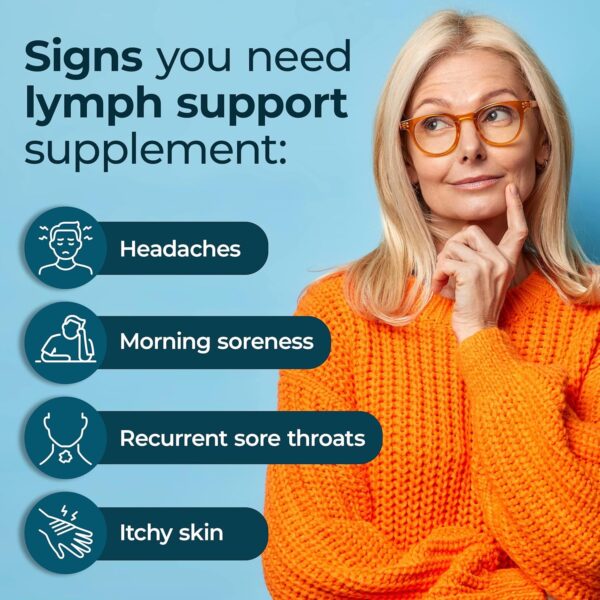 PUREHEALTH RESEARCH Lymph System Support Supplement - Lymphatic Drainage Supplement with Dandelion Extract, Cleavers, Burdock Powder - Reduce Swelling and Cleanse Lymph - 1 Bottle, Brown - Image 6