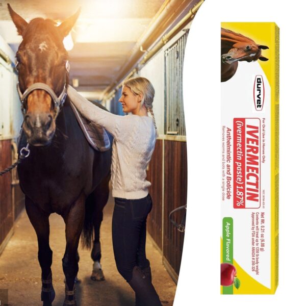 Durvet Ivermectin Paste - Horse Wormer 1 Tube 6.08 Grams (3-Pack) - Image 4