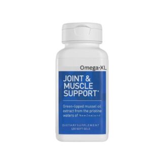 Omega-XL Joint Support Supplement - Natural Muscle Support, Green Lipped Mussel Oil Extract- 120 SoftGel Pills (Pack of 1)